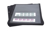 Set 10 foi negre pentru timbre, ClipFix, cu 4 buzunare de 63 x 210 mm