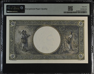 1000 lei Martie 1945 PMG66 bancnota gradata UNC foto