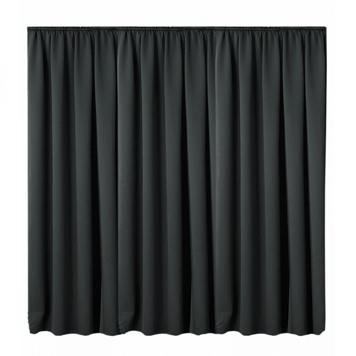 Draperie cu rejansa Jemidi, 300 x 245 cm, Gri, Poliester, 55276.22.02