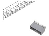 Conector Automotive Mini50 Tată Soclu PCB 24 Pin Gri