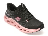 Pantofi sport SKECHERS negri, 150513, din material textil