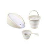 Set 3 in 1 cu suport anatomic pentru cadita - Bej PlayLearn Toys