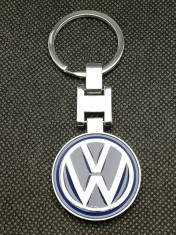 Breloc Auto Volkswagen logo 2 fete accesorii masina cadou pentru detinatori 2020 foto