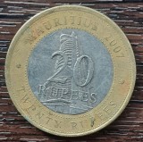 (M2254) MONEDA MAURITIUS - 20 RUPEES 2007, BIMETALICA, Africa