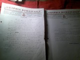 2 Adrese cu Antet 1936 Graphia Romaneasca Bucuresti