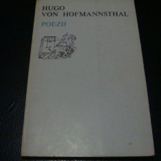 Hugo von Hofmannstahl - Poezii - 1981 - colectia Orfeu