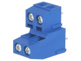 Regletă Conexiuni PCB 90&deg; 5mm 4 Piste