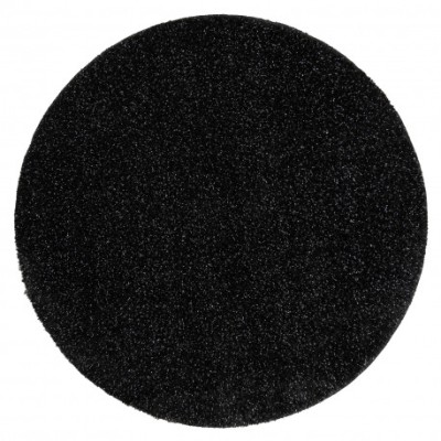 Covor baie SYNERGY cerc, glamour, anti-alunecare, moale - lurex negru, cerc 100 cm foto