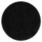 Covor baie SYNERGY cerc, glamour, anti-alunecare, moale - lurex negru, cerc 100 cm