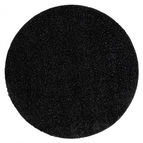 Covor baie SYNERGY cerc, glamour, anti-alunecare, moale - lurex negru, cerc 100 cm