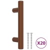 Manere de dulap, 20 buc., bronz, 64 mm, otel inoxidabil