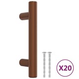 Manere de dulap, 20 buc., bronz, 64 mm, otel inoxidabil