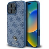 Husa pentru iphone 16 pro max - guess 4g small and classic logo magsafe - blue