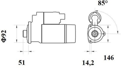 MAHLE MS 754 starter foto