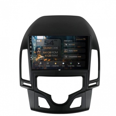 Navigatie Hyundai I30 (2007-2012) Clima Automata 4GB RAM Android 13 Quadcore DSP GPS Wi-FI Carplay Android Auto USB Bluetooth Waze Touchscreen 9 inch foto