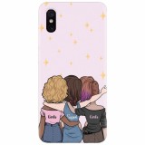 Husa silicon pentru Xiaomi Mi 8 Pro, Girls Support Girls