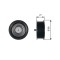 GATES T36487 DriveAlign&reg; Rola ghidare/conducere, curea transmisie