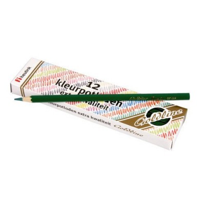 Set 12 creioane colorate Goldline 3.7 mm Verde inchis - Heutink foto