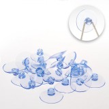 Ventuze Luminite &amp; Ornamente de Craciun, Set 24 Buc, Diametru 4 cm, Transparent, Plastic, Oem