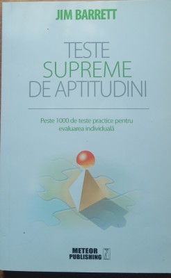 Teste supreme De Aptitudini - Jim Barrett, 2022 foto