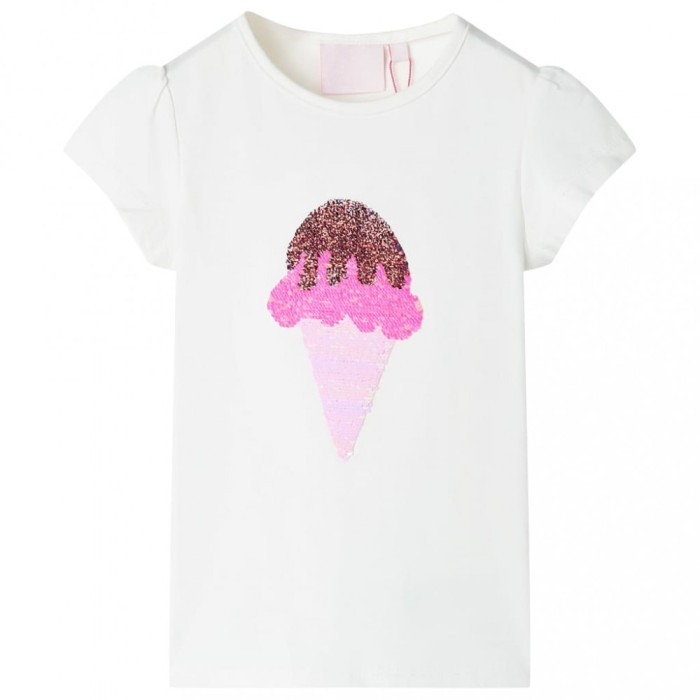 Tricou pentru copii, ecru, 116 10716