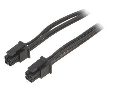 Cablu Micro-Fit 3.0 mamă-mamă 4 pini 0.2m PVC 4A foto