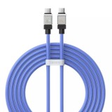 Cablu de date tip-c la tip-c incarcare super rapida pd100w, 2m baseus coolplay, albastru