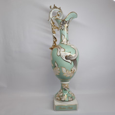 Vaza trofeu, mare, UNICAT din portelan romanesc produsa pentru Primaria Pitesti