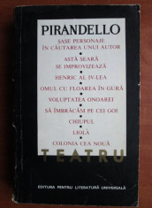 Luigi Pirandello - Teatru foto