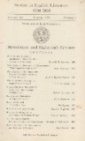Studies in English Literature 1500-1900. Restoration and Eighteen Century