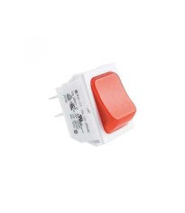 Comutator basculant cu retinere bec rosu 2 circuite 2 pozitii 250V 10A Somogyi Elektronic foto