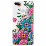 Husa silicon pentru Huawei P9 Lite mini, Mandala Flowers