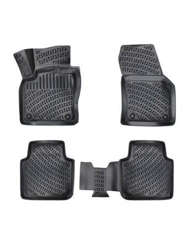 Set covorase auto din cauciuc tip tavita Volkswagen Tiguan (II) All Space(Lwb) 2016-