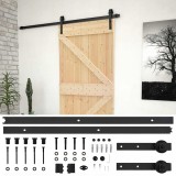 Cumpara ieftin Usa glisanta cu set feronerie, 80x210 cm, lemn masiv de pin