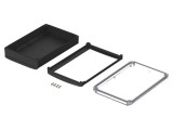 Carcasă desktop BOPLA BoVersa policarbonat neagră 185x275x73mm IP66/IP68 transparent