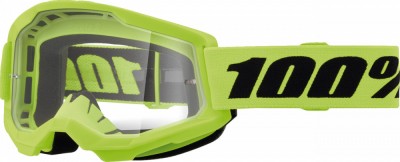 Ochelari cross/atv 100% Strata 2 Junior Neon, lentila transparenta, culoare rama... Cod Produs: MX_NEW 26013505PE foto