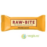 Baton Raw cu Portocale si Cacao fara Zahar Adaugat si fara Gluten Ecologic/Bio 50g