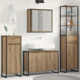 vidaXL Set de mobilier pentru baie Stejar Artizanal Lemn compozit 3403051