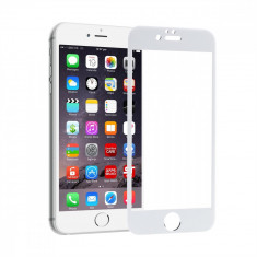 Folie Sticla Tempered Glass iPhone 6+ 6s+ 4D/5D white full glue fullcover