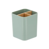 Organizator X3 Bamboo 9X9X11 Cm &ndash; Verde Mentă | Organizatoare Baie