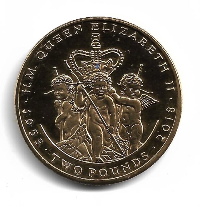 Marea Britanie - 2018 REGINA ELISABETA II - Moneda Comemorativa