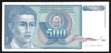 IUGOSLAVIA 500 DINARI / DINARA 1990 [7] P-106a , XF+++ , aproape necirculata