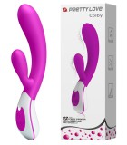 Vibrator Rabbit Colby, 12 Moduri Vibratii, Silicon, USB, Mov, 21.5 cm