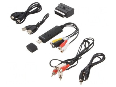 Adaptor Audio/Video DIN mini 4pin la RCA și USB A UVG-002 foto