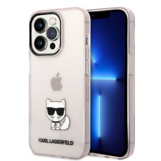 Husa iPhone 14 Pro Max Karl Lagerfeld Hardcase Transparent, Choupette Body, KLHCP14XCTTRI foto