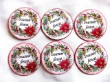 Suporturi pahare cu Craciun fericit, set suport pahare sarbatori de iarna 39989