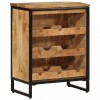 Suport de vin pentru 9 sticle, 55x33x70 cm, lemn masiv mango