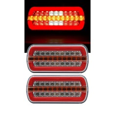 Set lampi LED stop auto 4 functii NEON , stop, pozitie, semnal dinamic, marsarier, 12V 24V