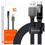 Mcdodo Usb-C Cablu De &Icirc;ncărcare Rapidă Pentru Samsung Xiaomi Tip C 6A 100W 1M Led