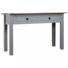 vidaXL Masă consolă, gri, 110x40x72 cm, lemn masiv de pin, gama Panama 282680